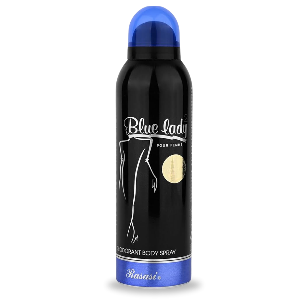 Rasasi L'incontournable Blue Lady 2 Pour Femme Deodorant Body Spray, 6.8 Oz