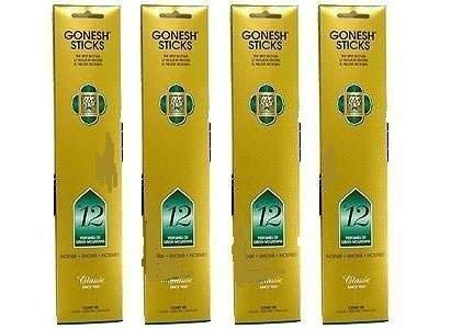 Incienso Gonesh - Lote de 4 Perfumes de las Montañas Verdes Clásico n.° 12