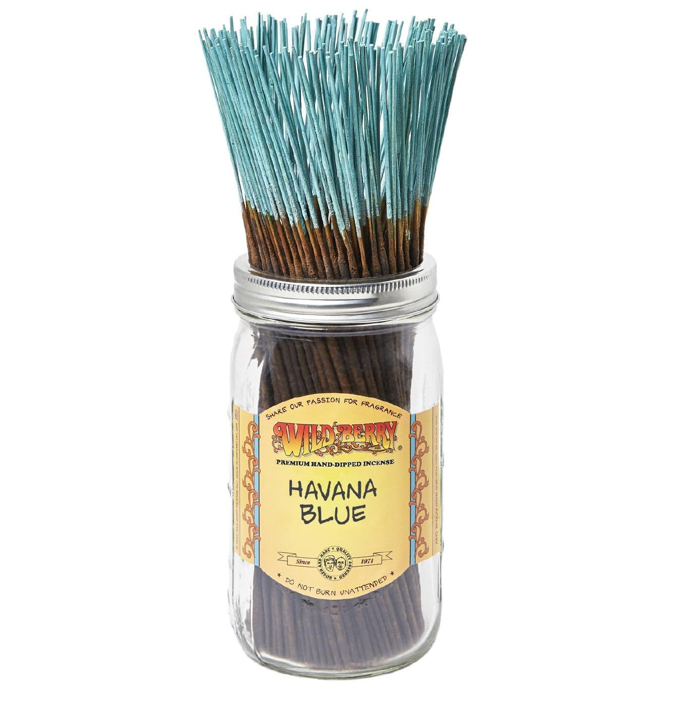 Wild Berry Havana Blue Incense Sticks, 100 Count Hand-Dipped Aromatic Incense