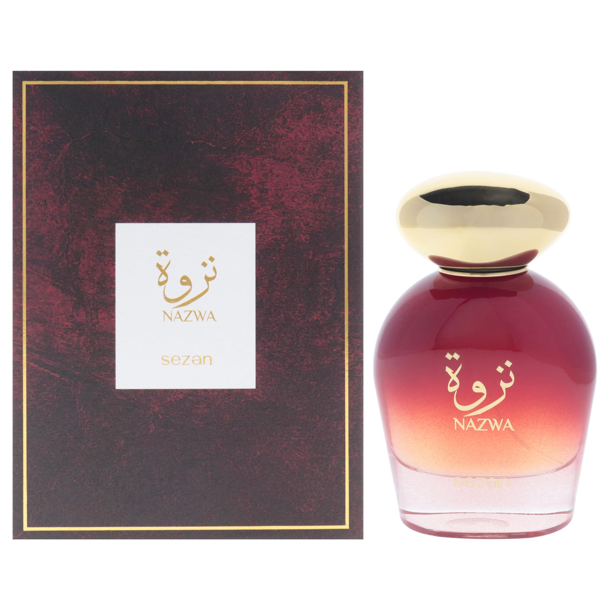 Sezan Nazwa Eau de Parfum for Women, Elegant Feminine Fragrance for Daily Wear, 3.72 oz Spray