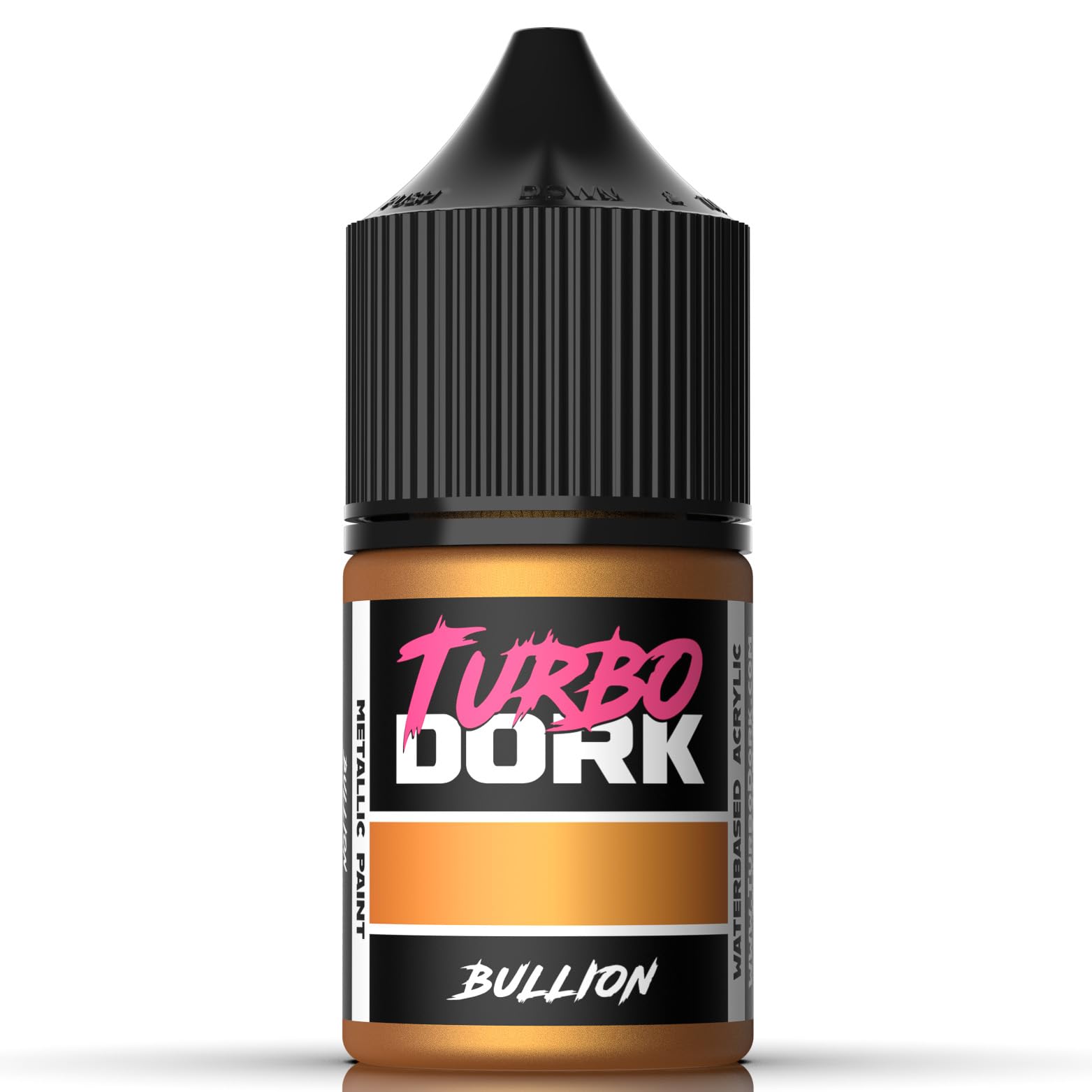 Turbo Dork Bullion Metallic Acrylic Paint 22ml Bottle - Water-Based Non-Toxic Metallic Finish Paint