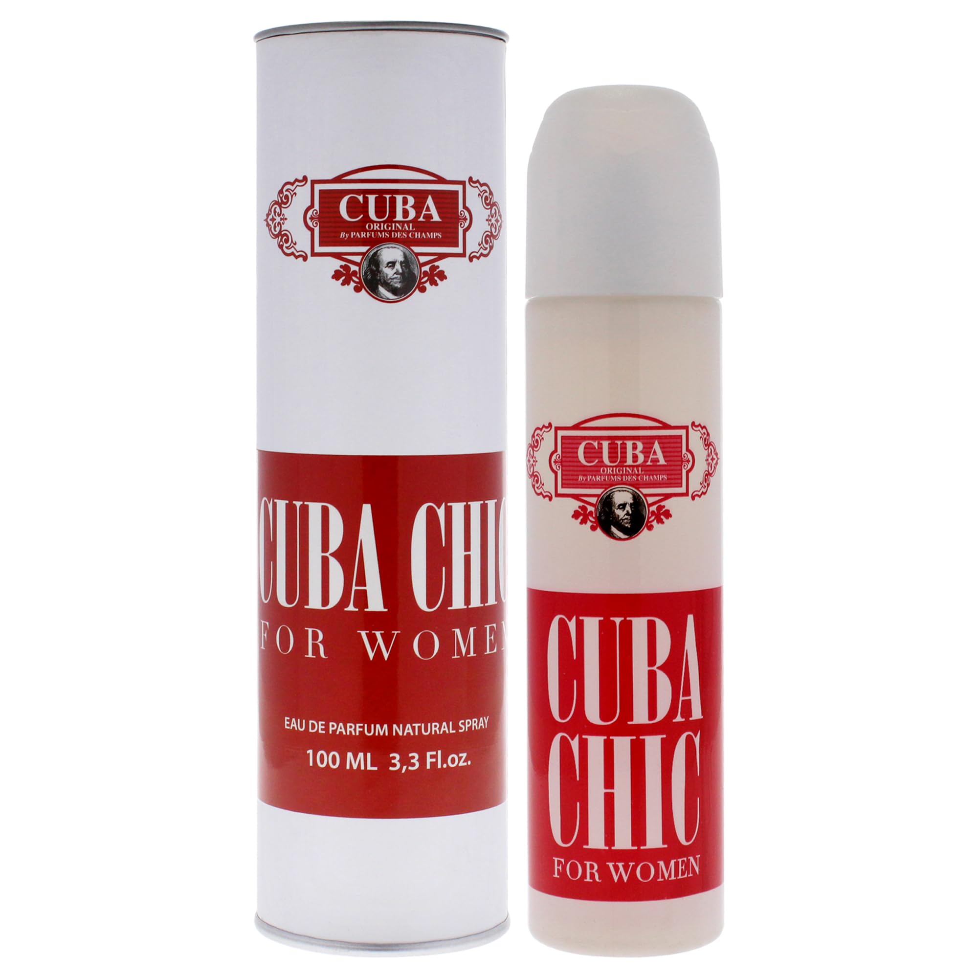 Cuba Chic Eau de Parfum Women Citrus Woody Scent 3.4 oz Spray