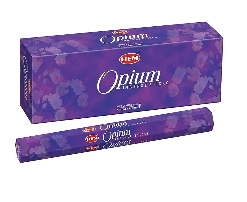 Incienso Hem Opium, paquete de 120 varillas