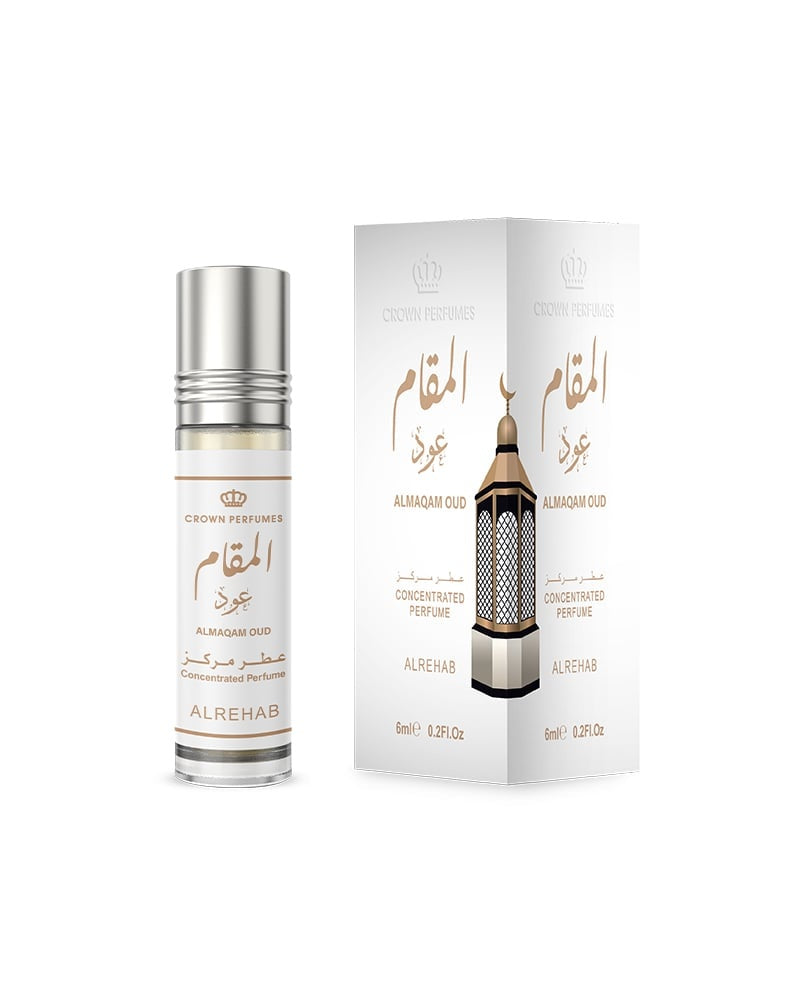 Al Rehab Almaqam Oud Perfume Oil Roll On, 0.2 Fl Oz (6 ml)