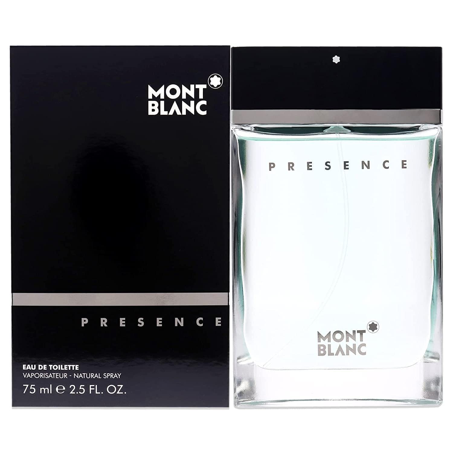 Montblanc Presence Eau de Toilette Men Warm Spicy Scent 2.5 oz Spray