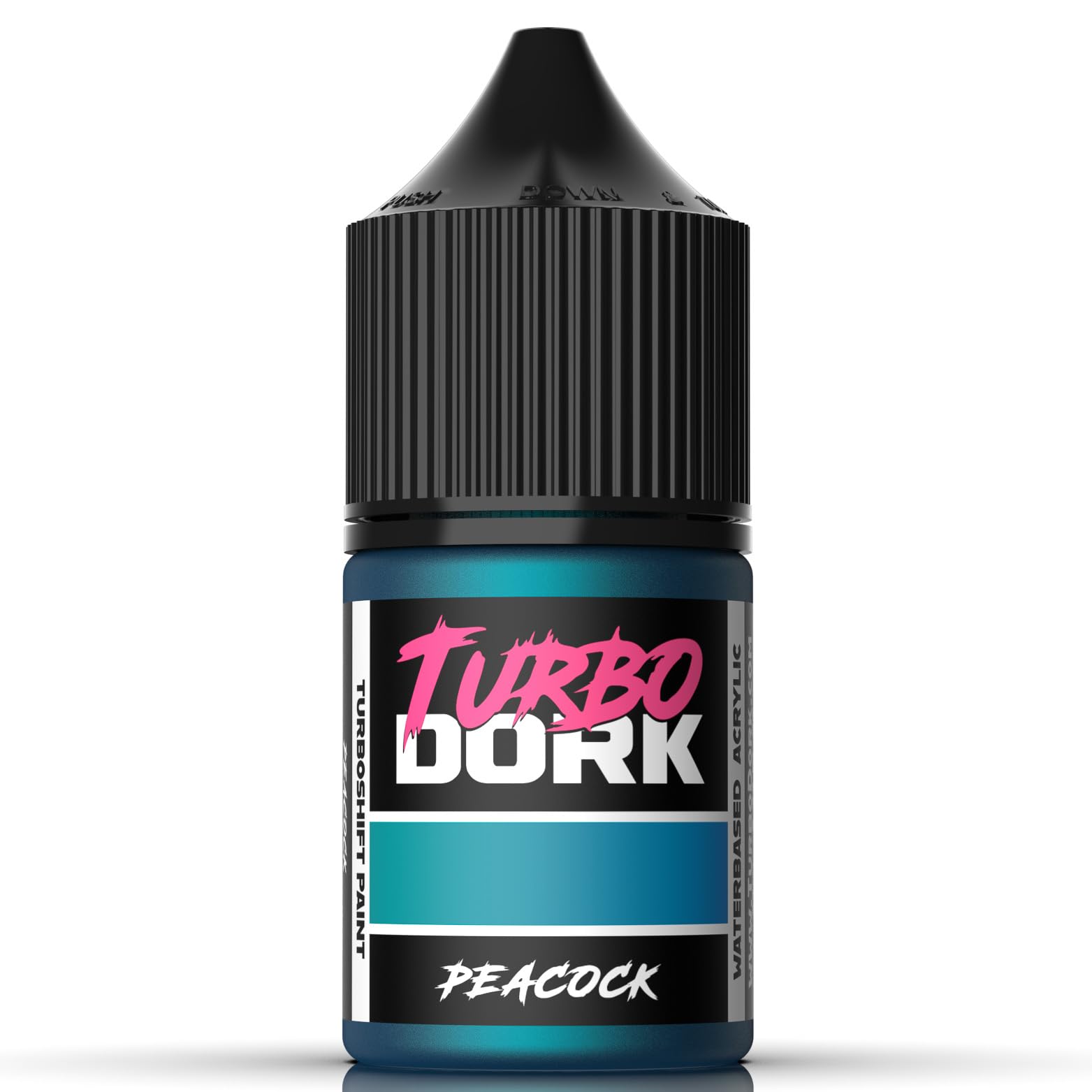 Turbo Dork Peacock TurboShift Acrylic Paint 22ml Bottle - Water-based Non-Toxic Metallic Color Shifting Paint