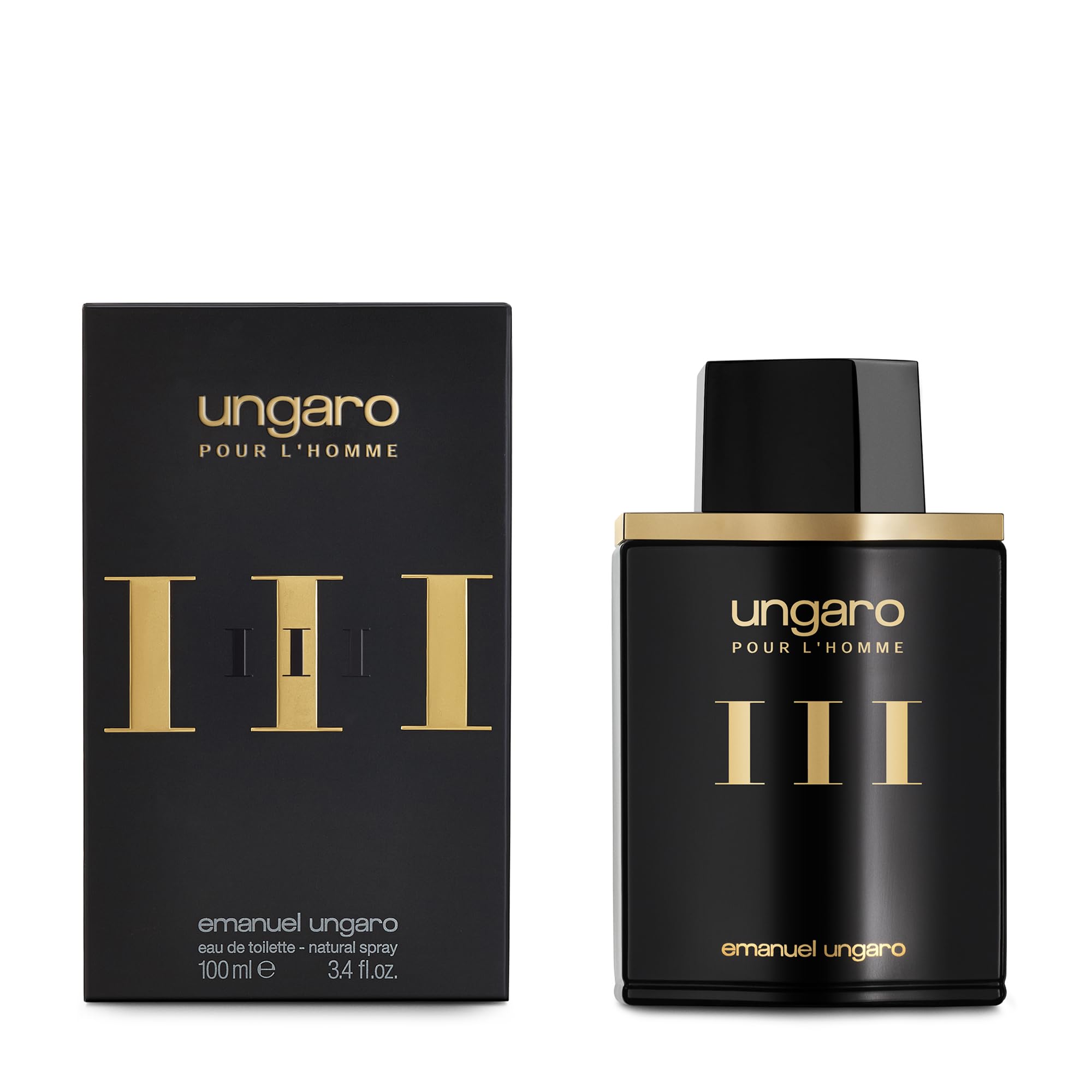 Ungaro III Eau de Toilette Men Classic Aromatic Scent 3.4 oz Spray