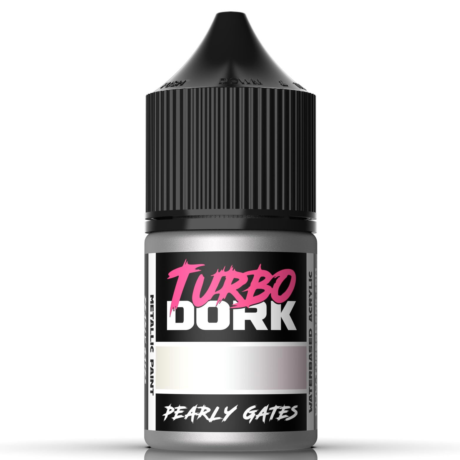 Turbo Dork Pearly Gates Metallic Acrylic Paint 22ml Bottle - Water-based Non-Toxic Metallic Finish Paint