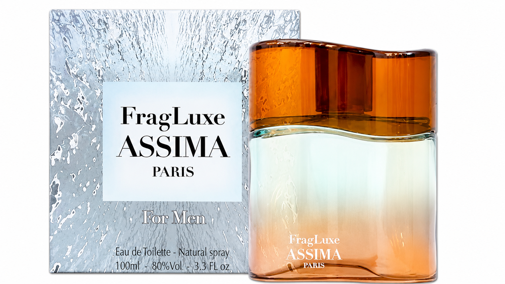 Fragluxe Assima Eau de Toilette Men Fresh Woody Scent 3.3 oz Spray