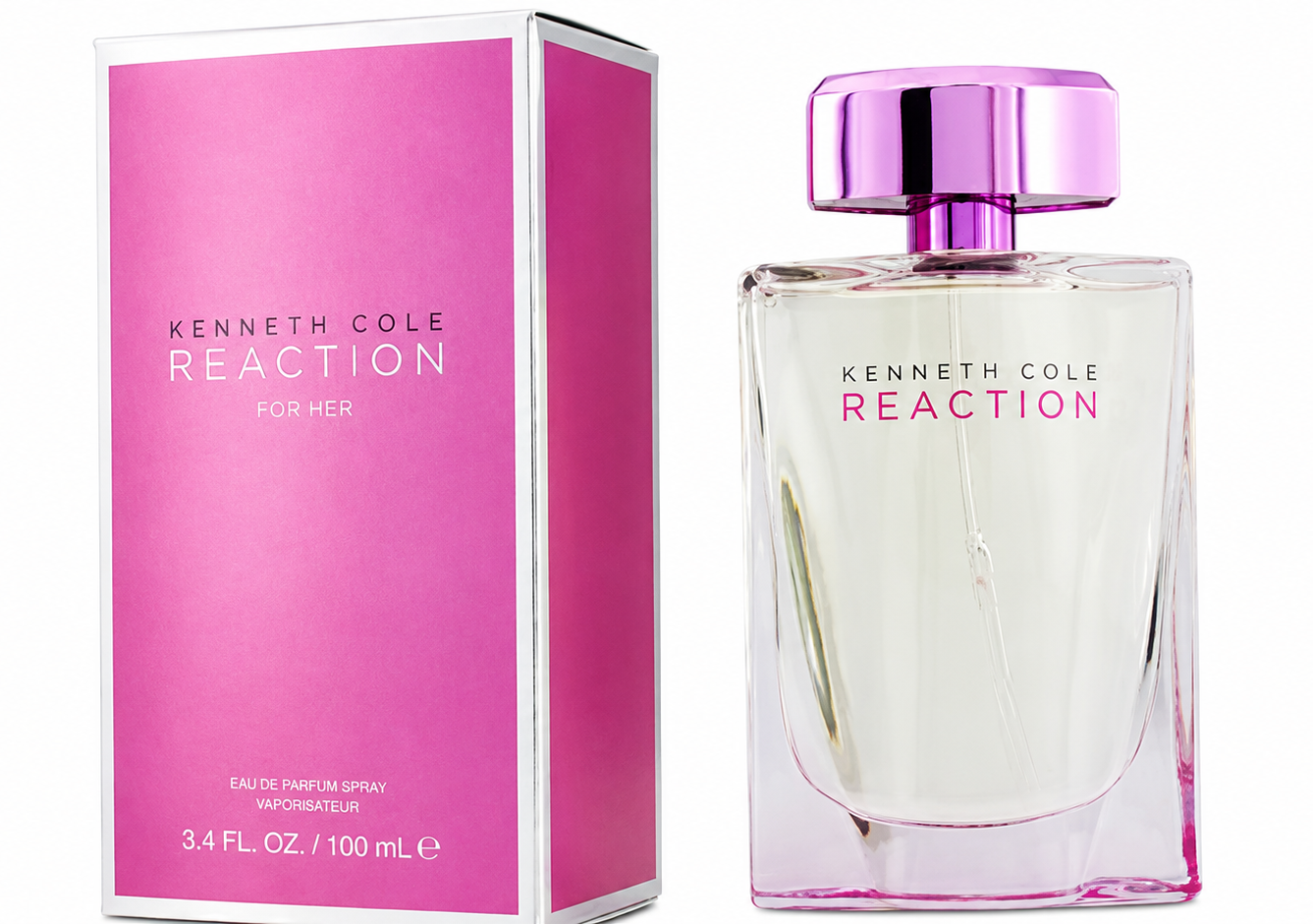 Kenneth Cole Reaction EDP Spray for Women 3.4 oz / 100 ml Floral Woody Musk