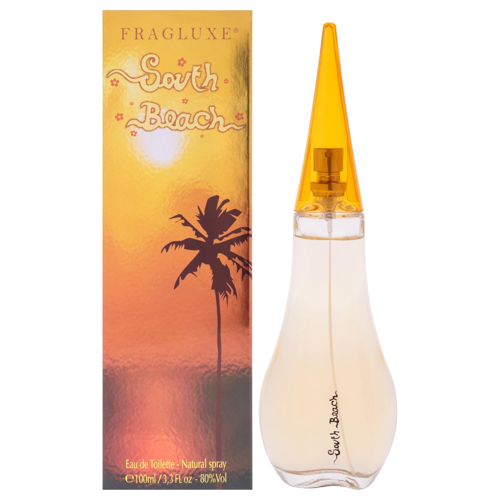 Fragluxe South Beach Eau de Toilette Women Sweet Fruity Scent 3.3 oz Spray