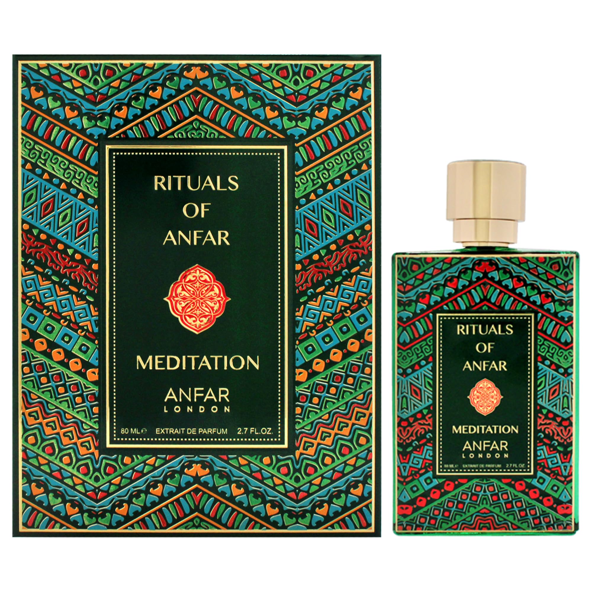 Anfar London Rituals Meditation Extrait de Parfum for Women Floral Spicy Fragrance with Tuberose and Amber 2.7 oz Spray