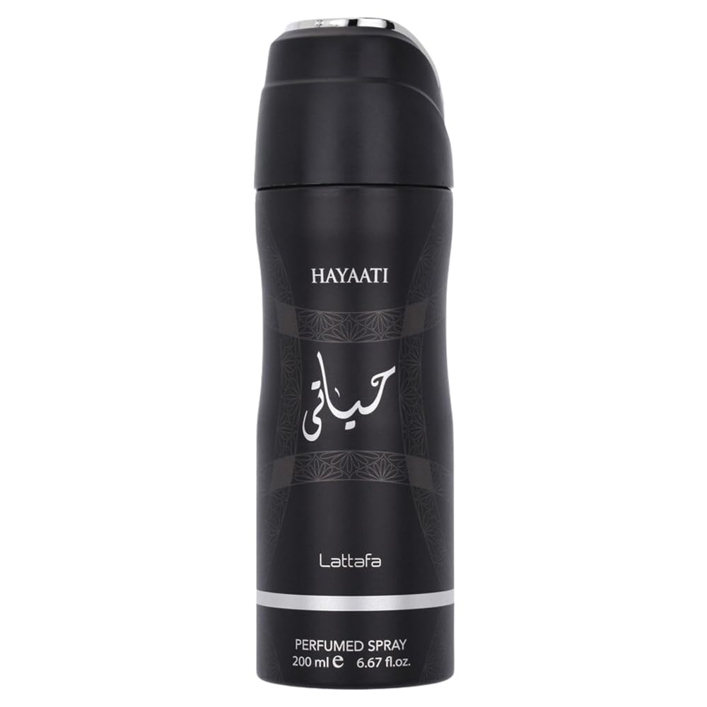 Lattafa Hayaati Deodorant Body Spray for Men, 6.67 Oz (200 ml)