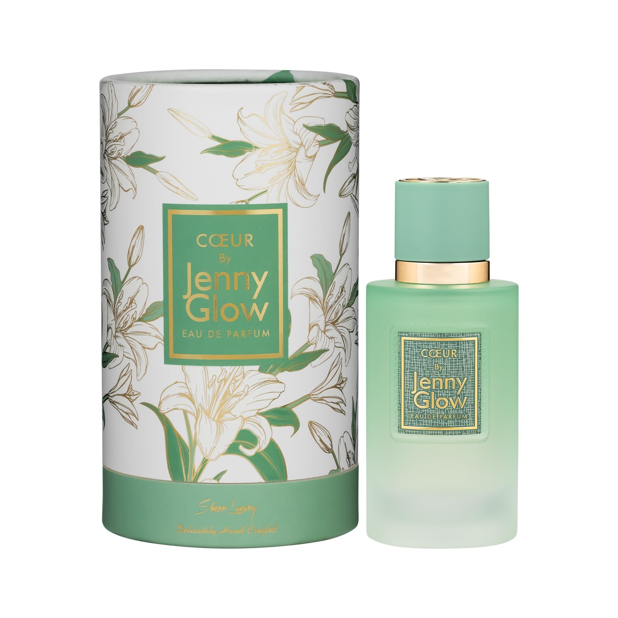 Jenny Glow Coeur Eau de Parfum Unisex, Oriental Floral Woody Fragrance with Rose Cinnamon Oud and Vanilla, 2.7 oz Spray