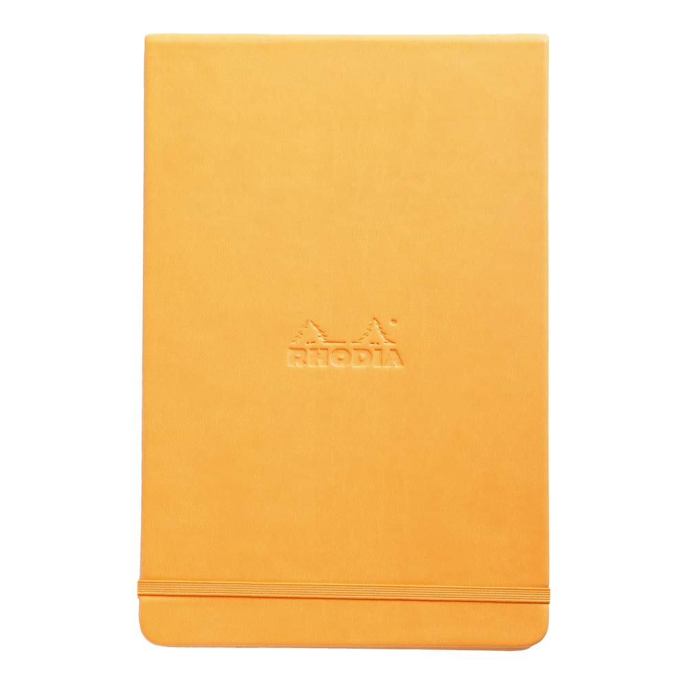 Rhodia Webnotepad Webbies - Lined 96 sheets - 5 1/2 x 8 1/4 - Orange cover