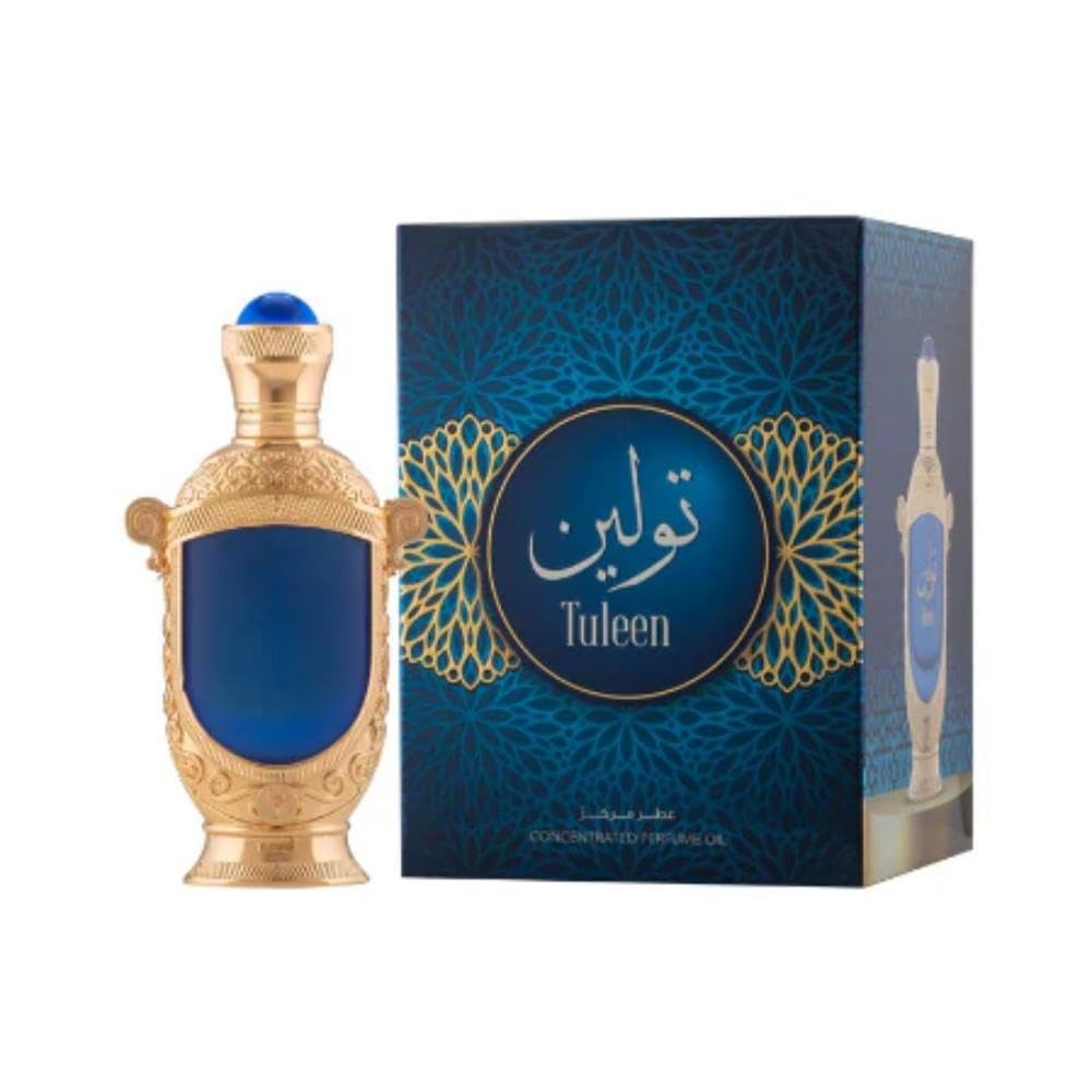 Hamidi Tuleen Concentrated Perfume Oil Unisex, Amber Rose Spicy Floral Fragrance with Musk and Sandalwood, 20 ml